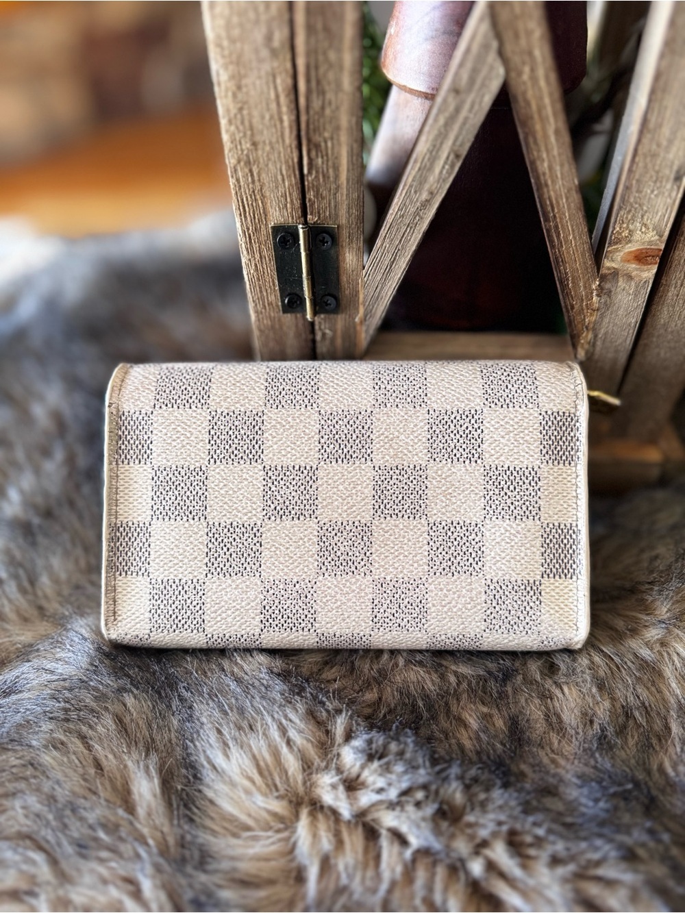 Louis Vuitton azur damier Porte Monnaie Billets Tresor Bifold Wallet 2007 - Picture 3 of 16